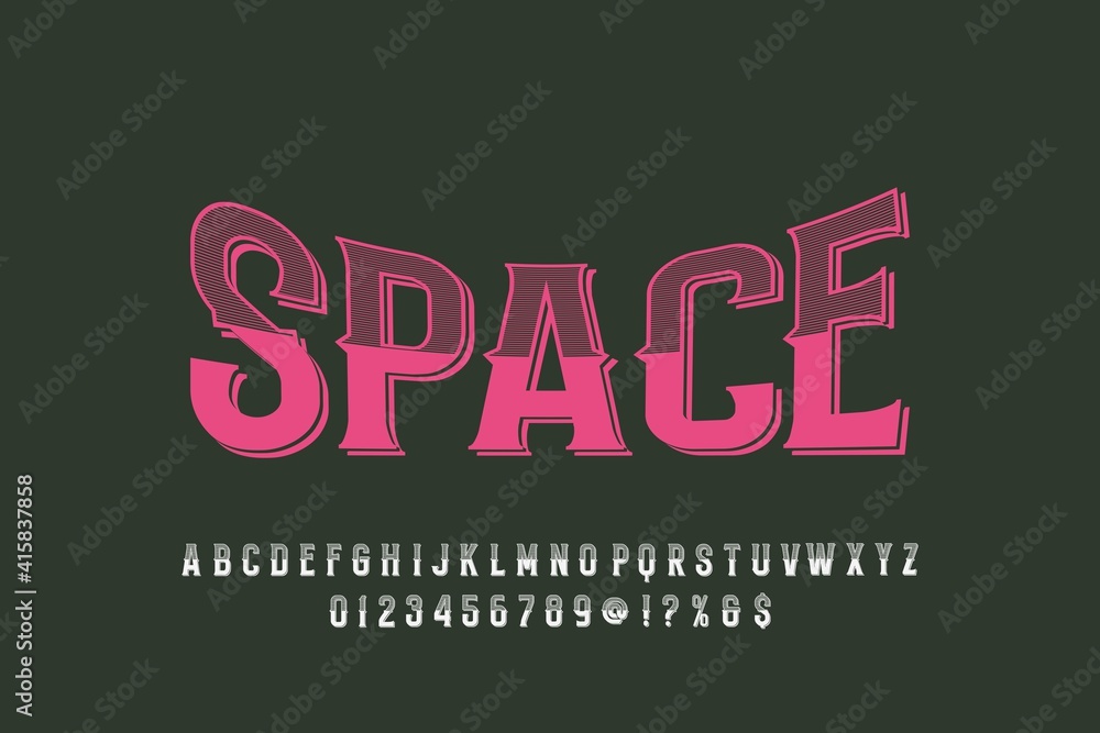Poster abstract font.modern alphabet minimal design.typography typeface digital music future creative font.