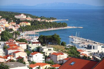 Obraz premium Baska Voda town, Croatia