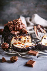 Chocolate Lviv cheesecake..style rustic