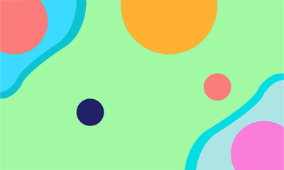 Vector set of abstract creative backgrounds in minimal trendy style with commercial use