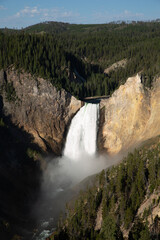 waterfall in yellowstone national park