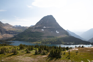 lake and mountains