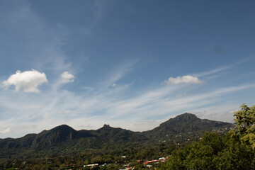 mountains and clouds