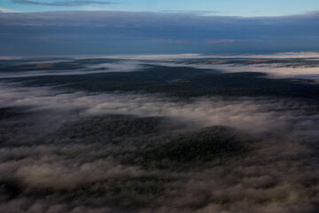 fog in the mountains