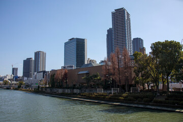 Naklejka premium 大阪中之島・大阪市立東洋陶磁美術館の見える景色