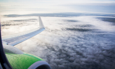 view from airplane window