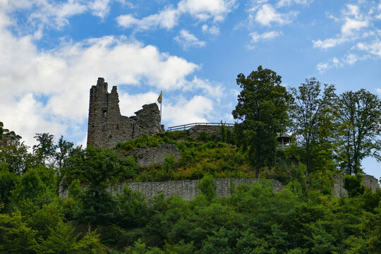 Landscape by Schiltach with view to Schenkenburg, Black Forest, Germany	