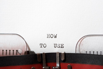 How to use