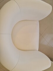 sofá branco, almofada, assento, sofá, conforto