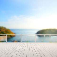 Balcony And Terrace Of Blur Nature Background