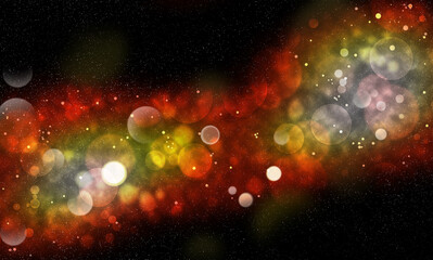 Defocused Lights over Dark,the abstract background.
