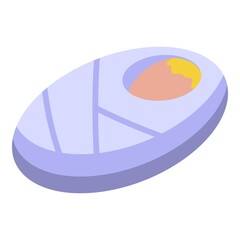 Infant icon. Isometric of infant vector icon for web design isolated on white background