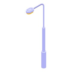 Airport light icon. Isometric of airport light vector icon for web design isolated on white background