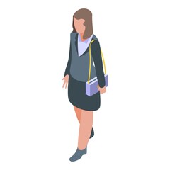 Airport passenger icon. Isometric of airport passenger vector icon for web design isolated on white background