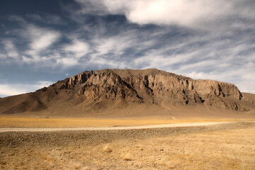 Central Asia. Tajikistan. High-altitude valleys of the Pamir tract.