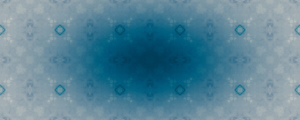White and Blue Seamless Texture. Indigo Abstract