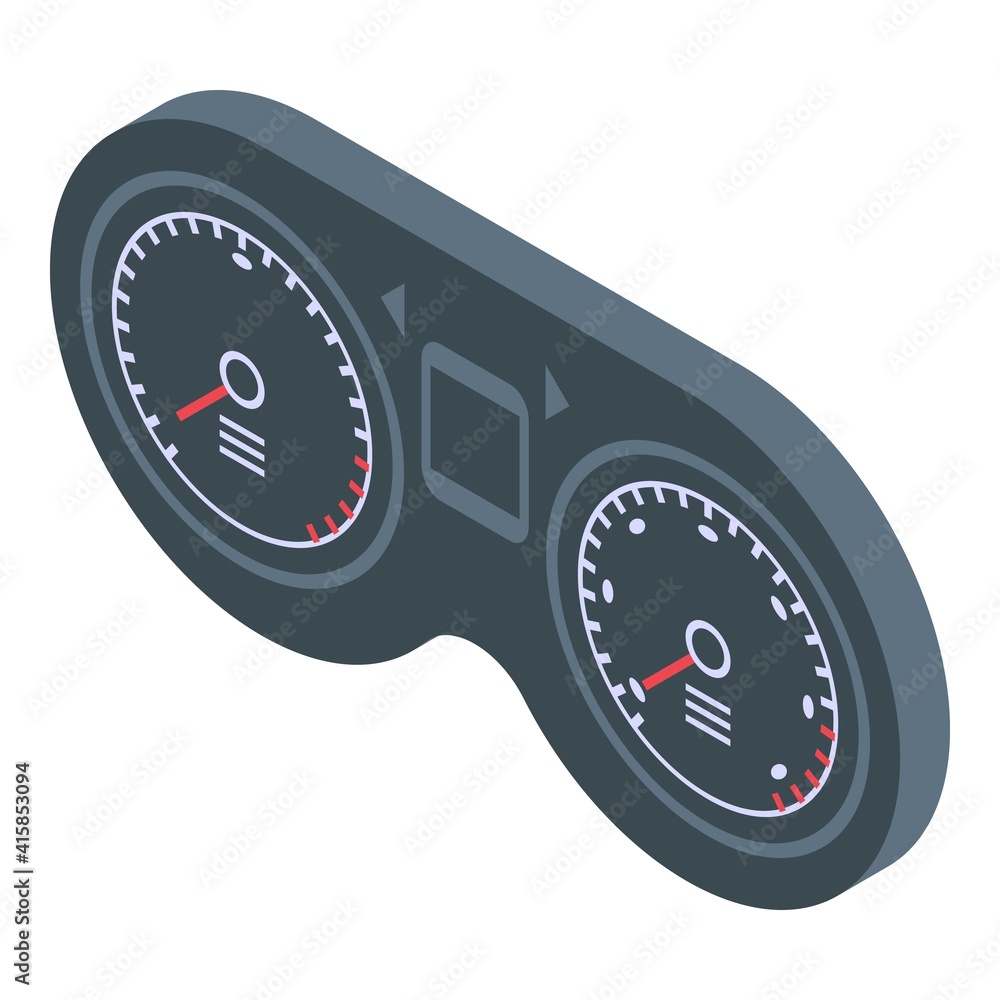 Poster speed dashboard icon. isometric of speed dashboard vector icon for web design isolated on white back