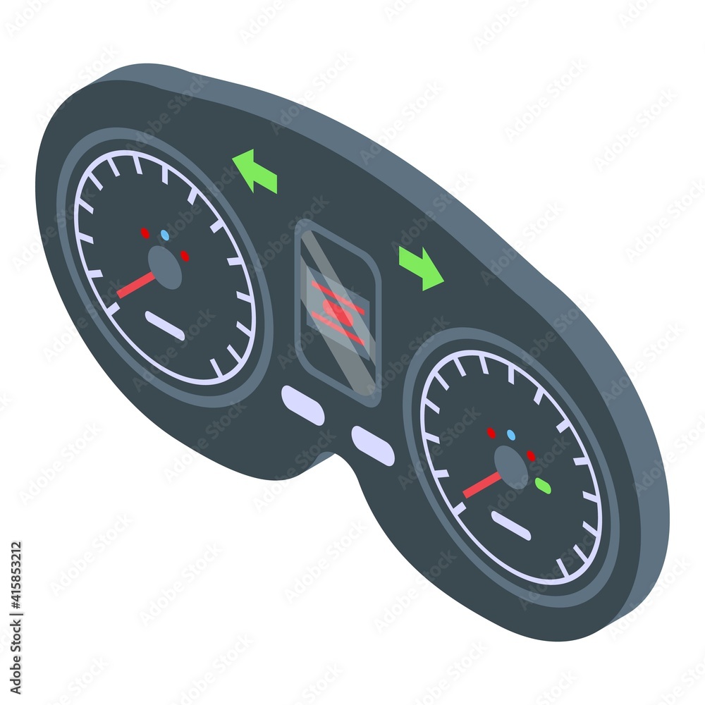 Poster dashboard instrument icon. isometric of dashboard instrument vector icon for web design isolated on 