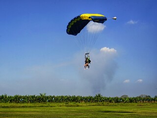 paraglider in the sky