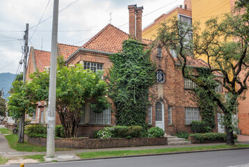 maison typique du quartier de Palermo dans la localité de Teusaquillo, Bogota, Colombie
