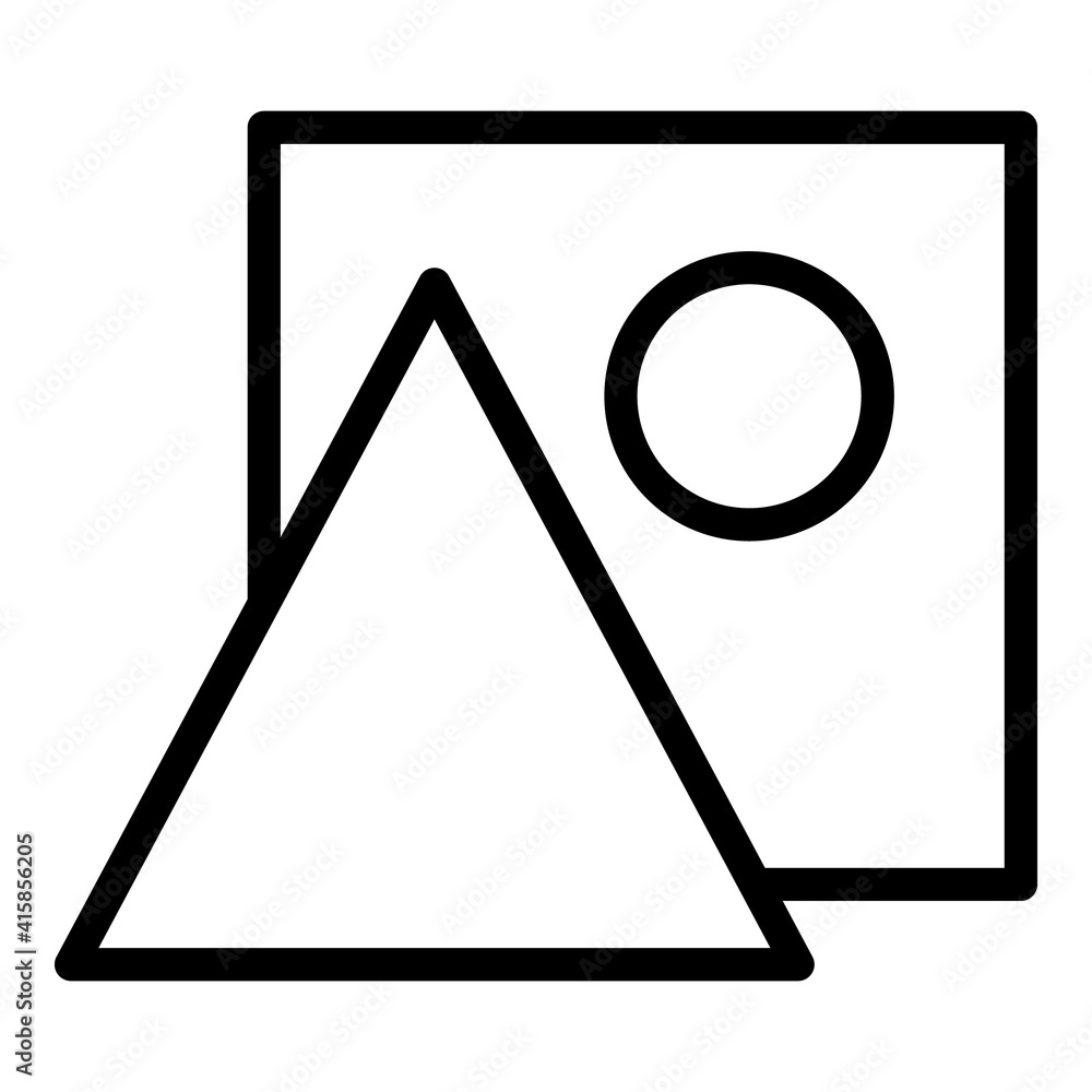 Poster redesign icon. outline redesign vector icon for web design isolated on white background