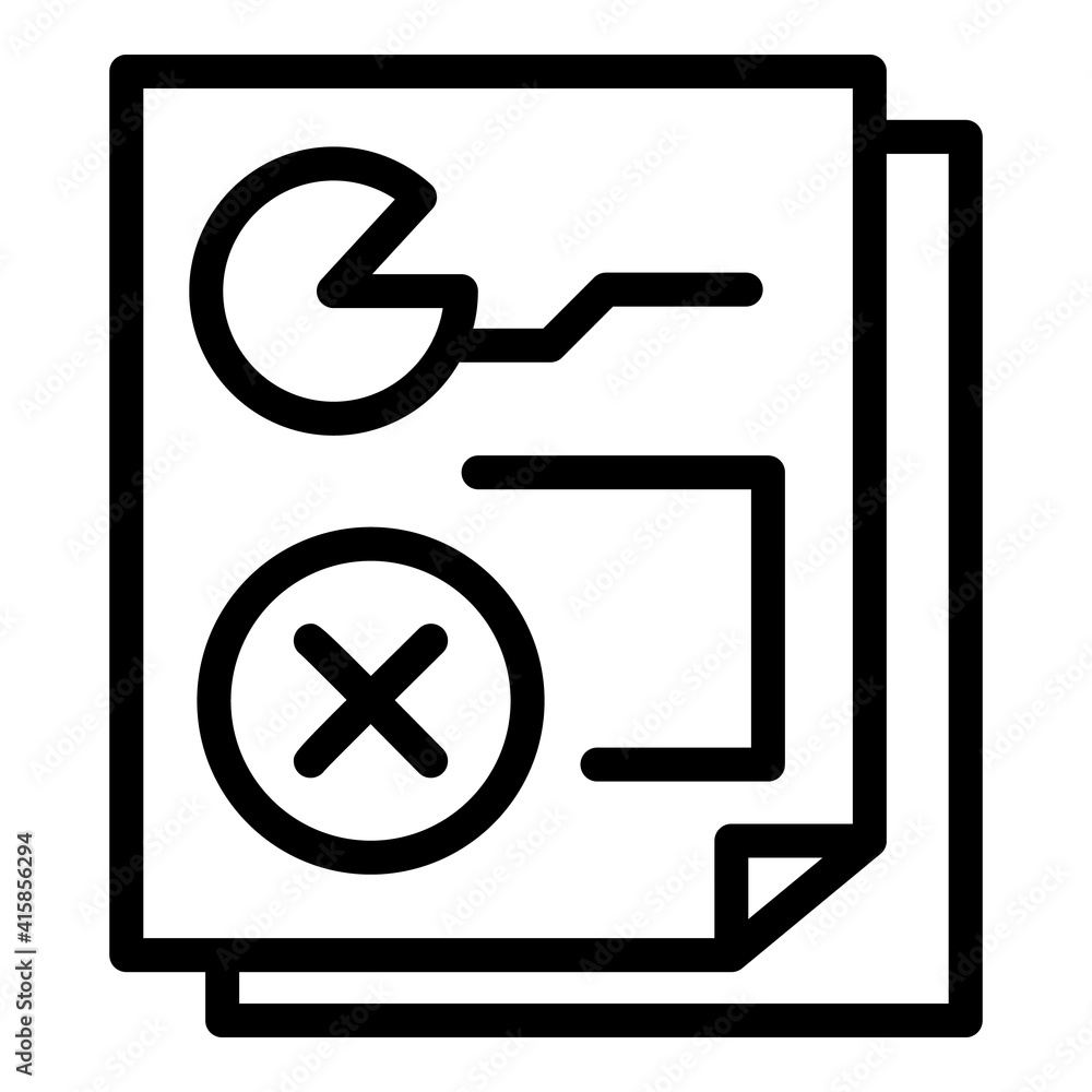 Poster template redesign icon. outline template redesign vector icon for web design isolated on white backg