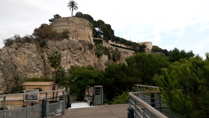 view of the fortress in the city of monaco country