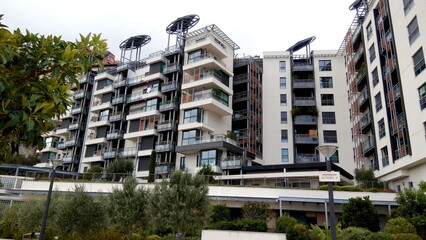 Obraz premium buildings in downtown city