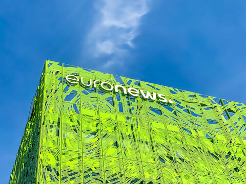 Euronews, European Television Network Brand Logo