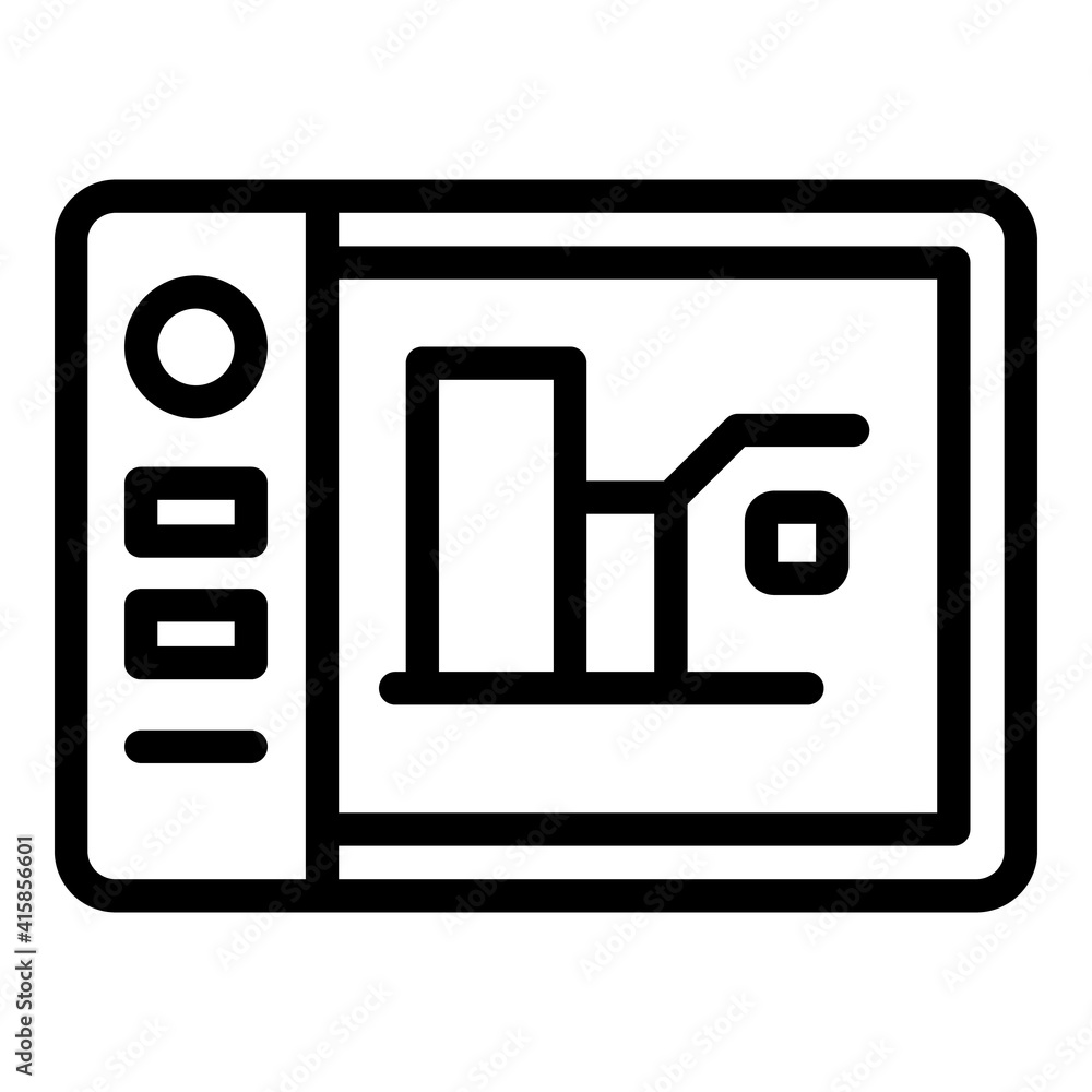 Poster website redesign icon. outline website redesign vector icon for web design isolated on white backgro