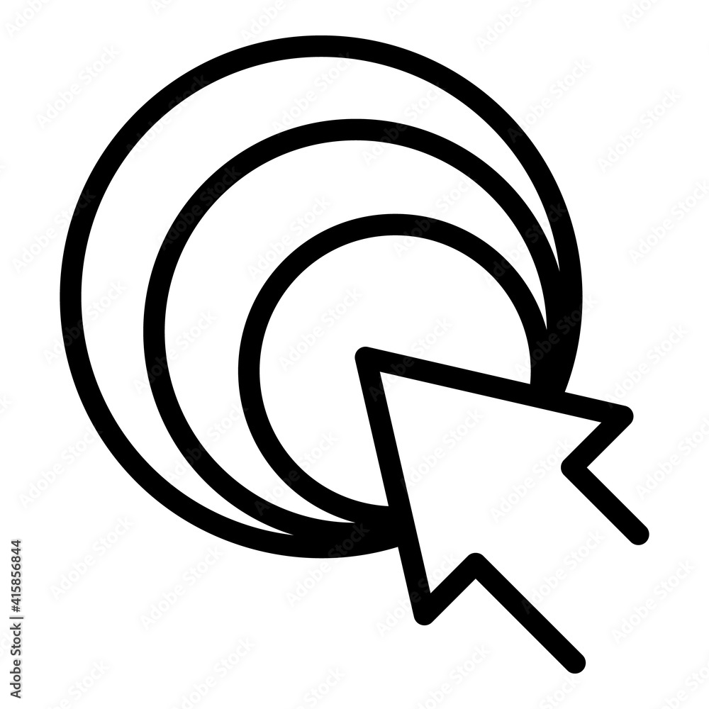 Poster update redesign icon. outline update redesign vector icon for web design isolated on white backgroun