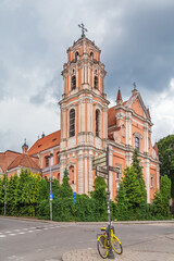 Fototapeta na wymiar Church of All Saints, Vilnius, Lithuania