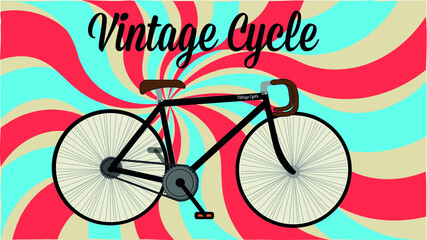 affiche vintage. cycle - obrazy, fototapety, plakaty