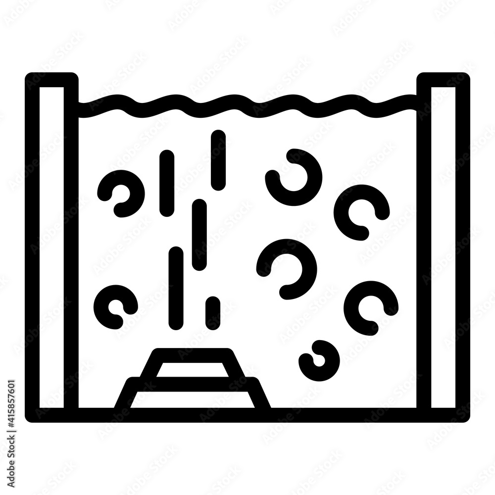Aufkleber swimming pool icon. outline swimming pool vector icon for web design isolated on white background