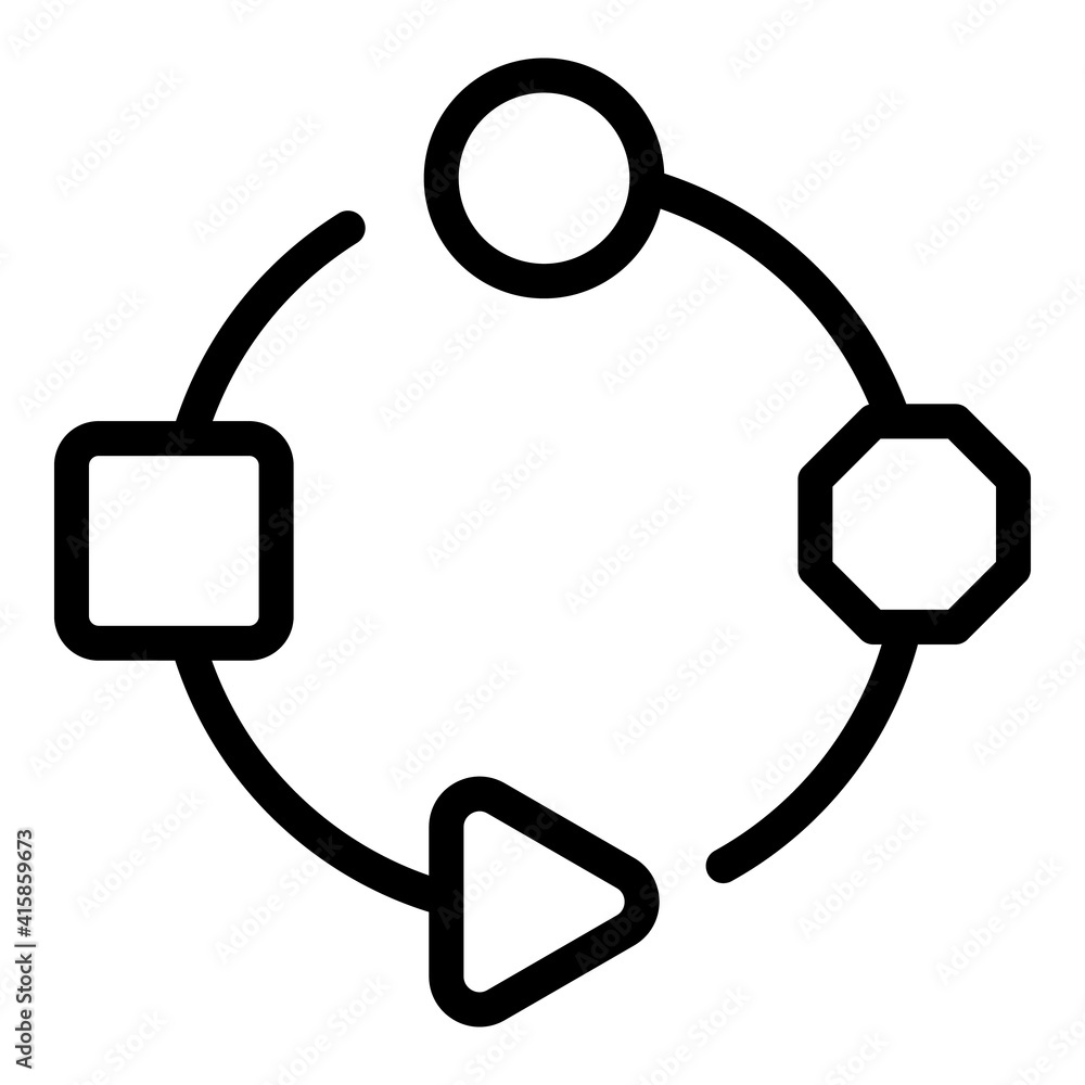 Poster adaptation process icon. outline adaptation process vector icon for web design isolated on white bac