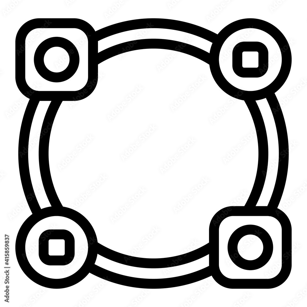 Aufkleber adapt to new icon. outline adapt to new vector icon for web design isolated on white background