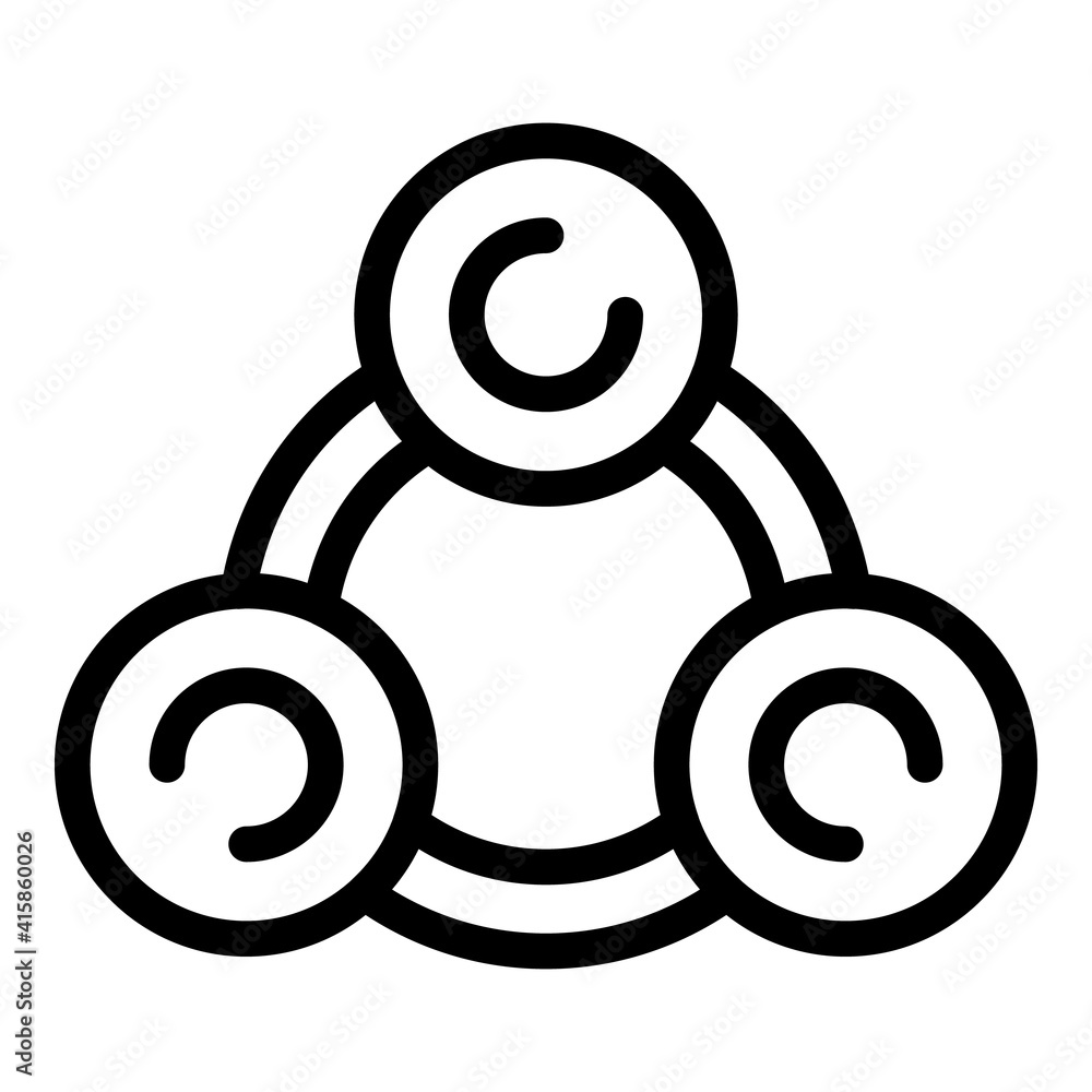Poster power adaptation icon. outline power adaptation vector icon for web design isolated on white backgro