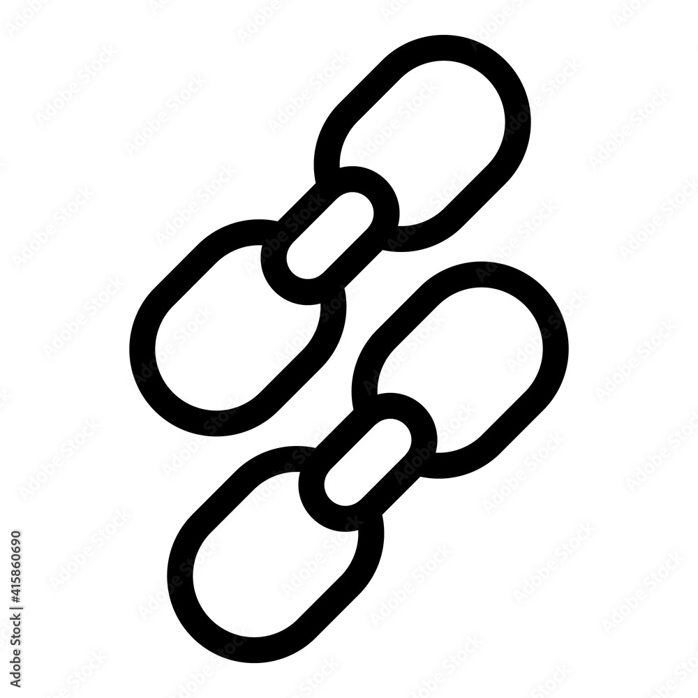 Poster add link icon. outline add link vector icon for web design isolated on white background