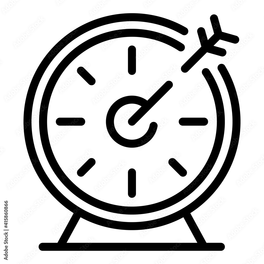Poster working hours icon. outline working hours vector icon for web design isolated on white background