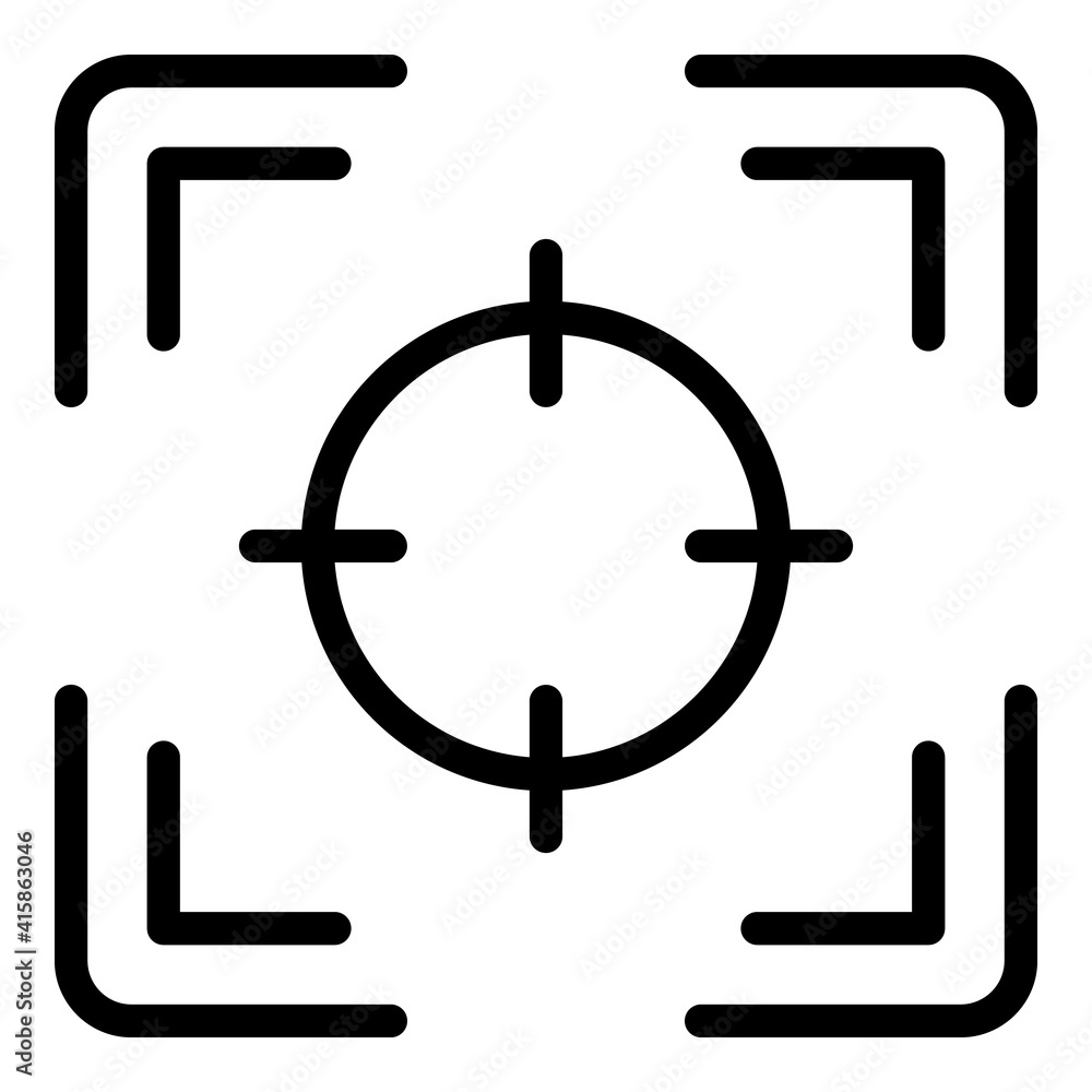 Poster target cooperation icon. outline target cooperation vector icon for web design isolated on white bac