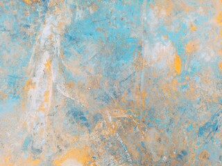 Abstract colored background. Color stains, stains, rust, paint drops, scuffs, scratches.