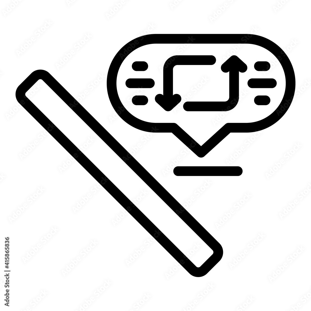 Poster repost option icon. outline repost option vector icon for web design isolated on white background