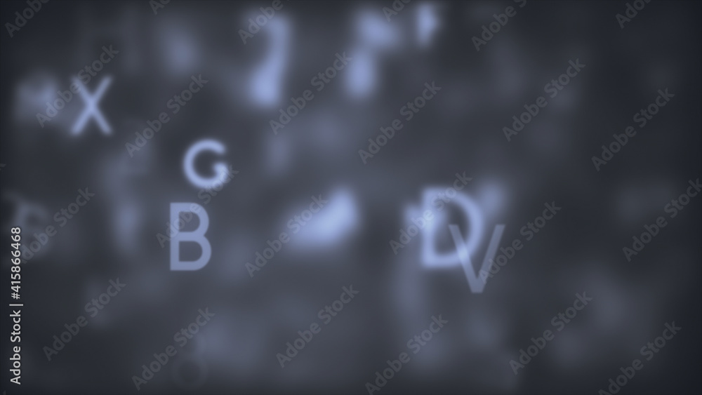 Poster 3d rendered illustration of code hacker attack. high quality 3d illustration