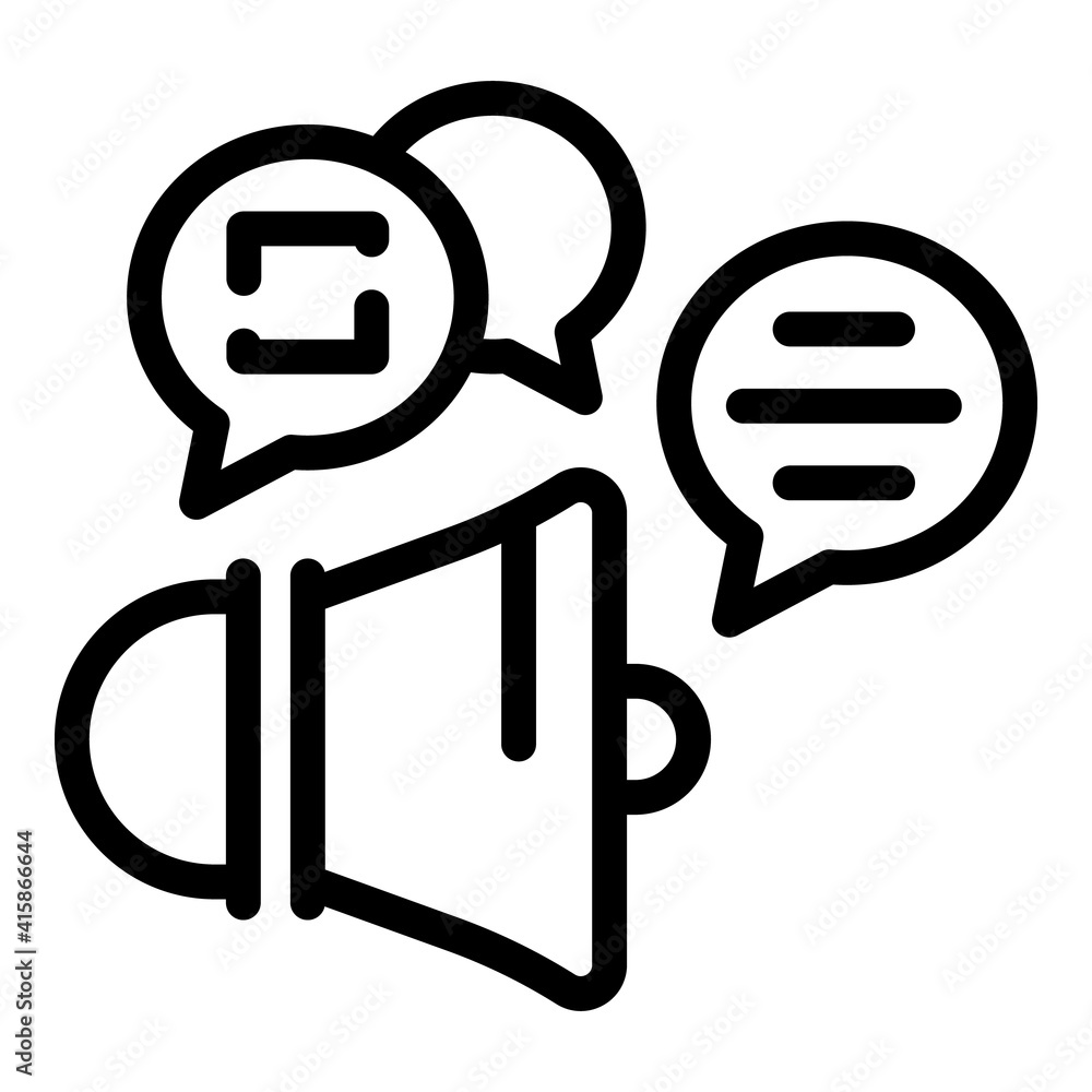 Poster social network repost icon. outline social network repost vector icon for web design isolated on whi