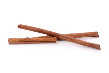 Cinnamon sticks isolated on white background