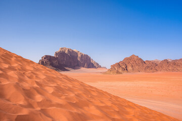 Fototapeta na wymiar Wadi Rum desert in Jordan 