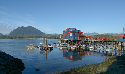 Old fish processing plant, Tofino. © Kevin Oke Photograph