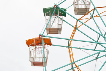 Giant ferris wheel in Amusement park