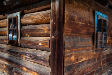 Fototapeta na wymiar old wooden texture background, close-up.