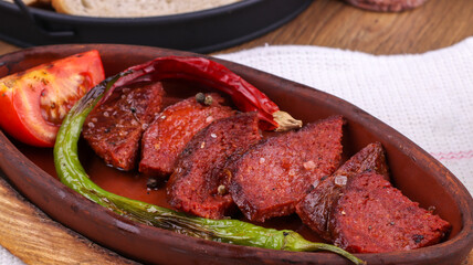 baked sausage in casserole